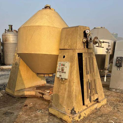 二手碳酸锂双锥回转真空干燥机化工原料双锥烘干机低温式干燥设备